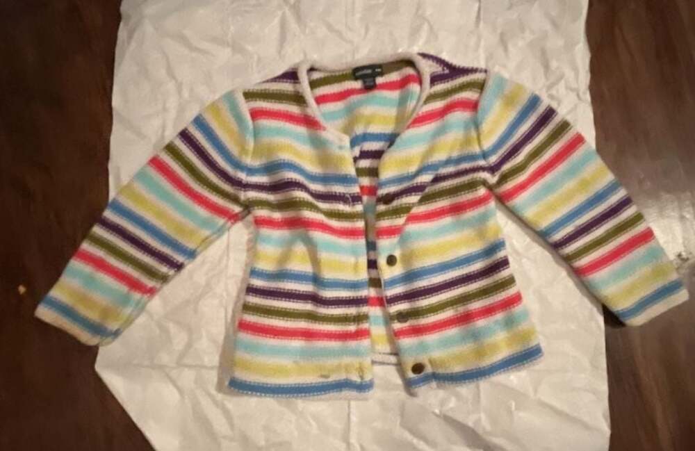 babyGap Multi-Color Striped Knit Cardigan Sweater 18-24 Months